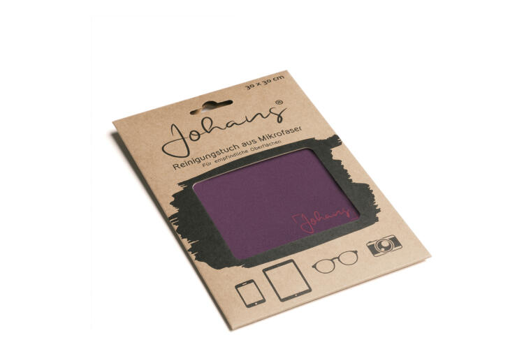 Johans_Tuch-Bordeauxrot-verpackung Spectacle and display cloth BORDEAUXROT