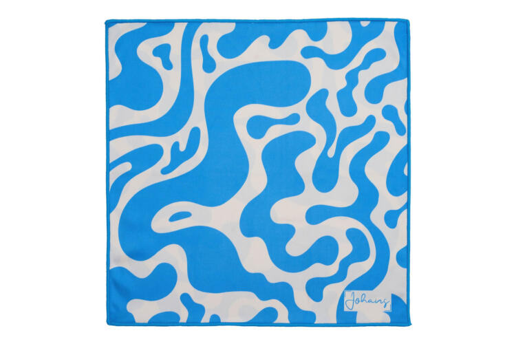 Johans-Tuch-Blue-Swirl-ganz Brillen- und Displaytuch Blue Swirl