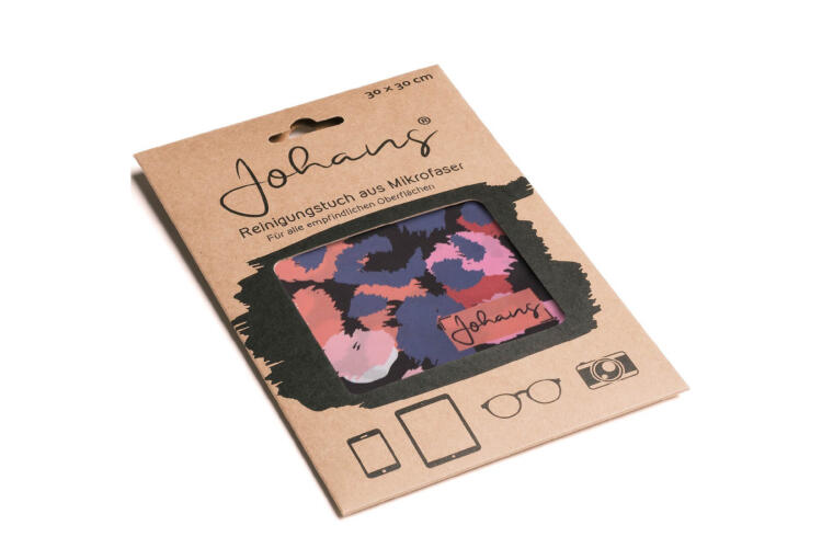 Johans-Tuch-Pink-Cheetah-verpackung Brillen- und Displaytuch Pink Cheetah
