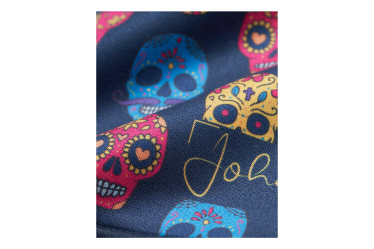 Johans scarf skull detail Spectacle and display cloth Skulls