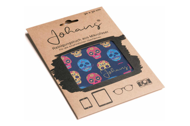 Johans cloth skulls packaging Spectacle and display cloth Skulls