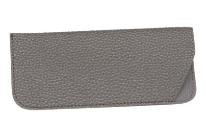 Soft-Etui in Lederoptik, Dunkelgrau