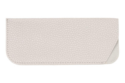 Soft-Etui in Lederoptik, Hellgrau